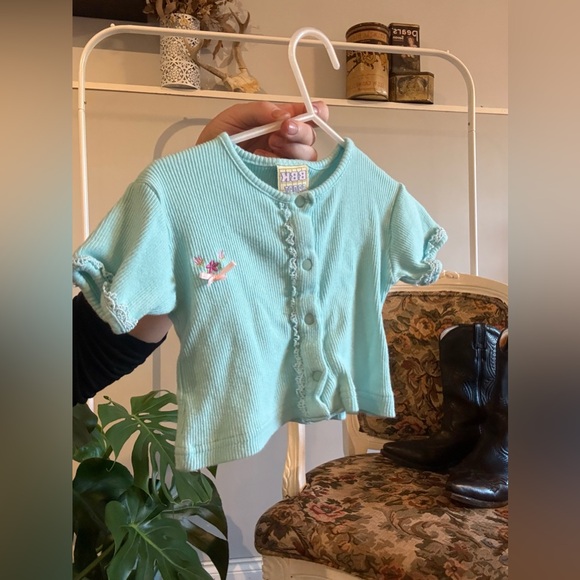Vintage Baby Blue Tee 9-12m - Picture 1 of 3